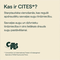 Teksts - Kas ir CITES? CITES logo