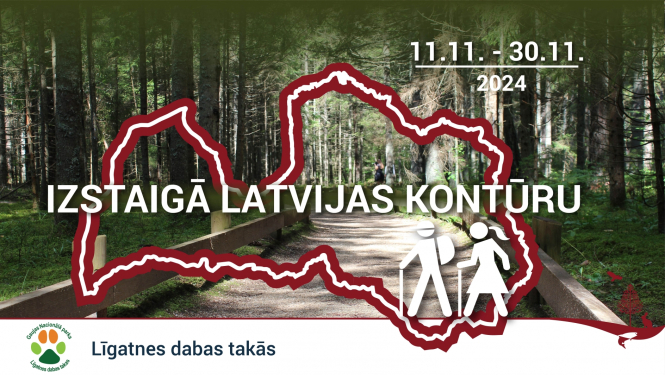 Izstaigā Latvijas kontūru