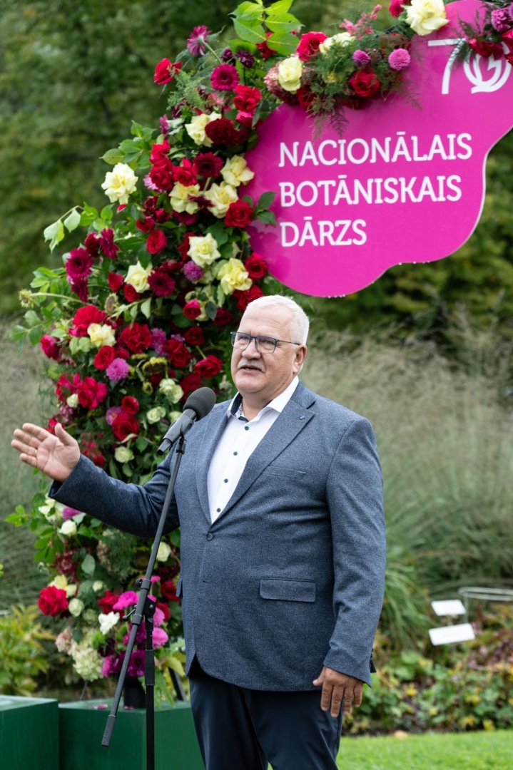 Nacionālā botāniskā dārza 70 gadu jubilejas pasākums