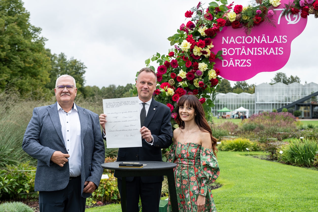Nacionālā botāniskā dārza 70 gadu jubilejas pasākums