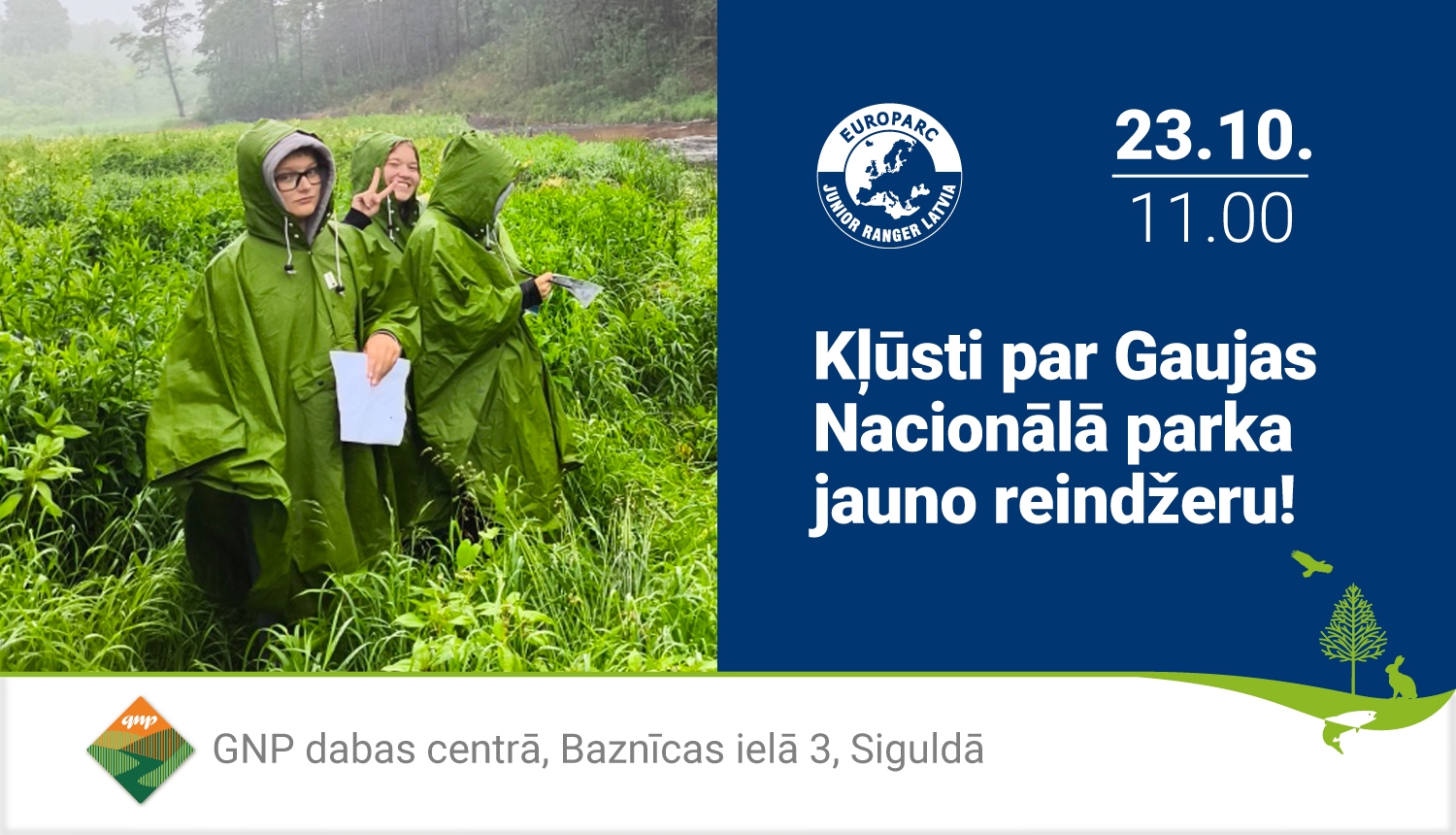Reklāma jauno reindžeru pasākumam