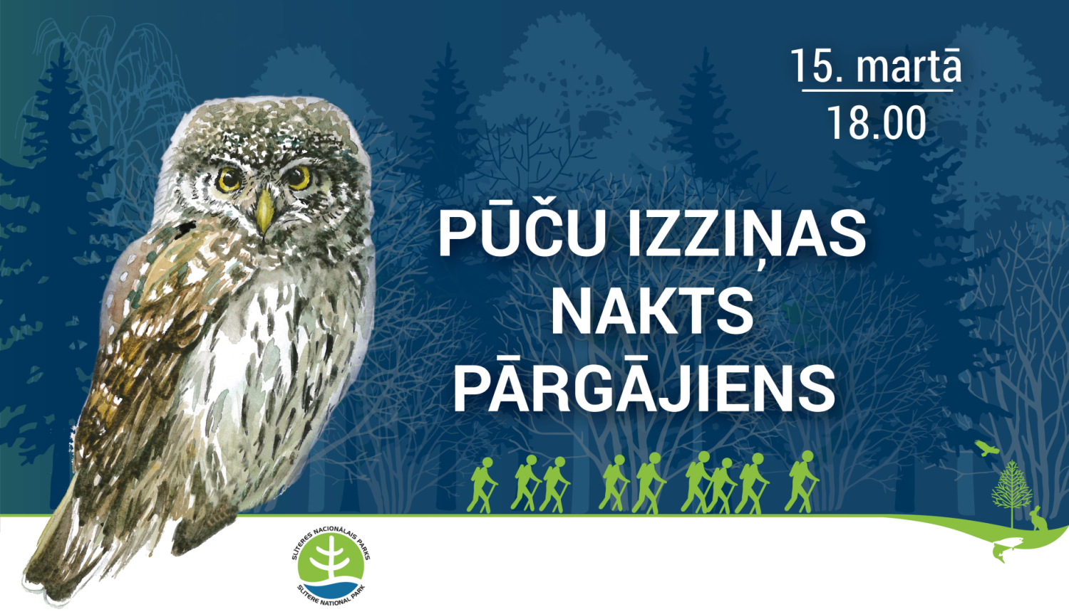 Pūču izziņas nakts pārgājiens