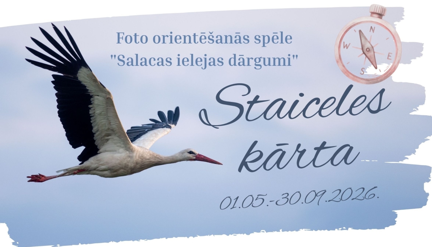 Reklāma Salacas orientēšanās spēlei