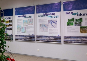 Izstādes "Izprotam klimata pārmaiņas!" baneri