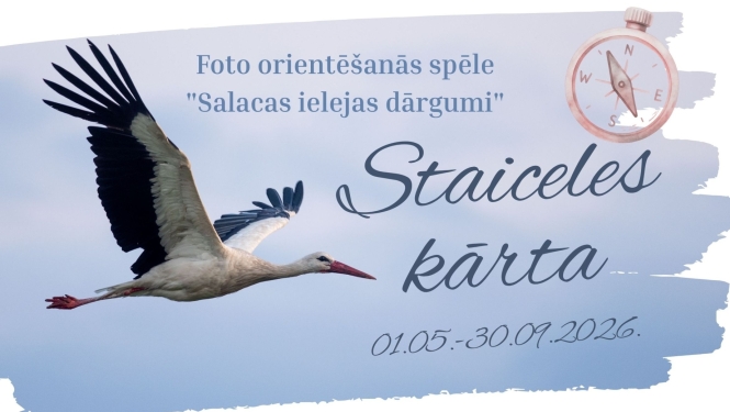 Reklāma Salacas orientēšanās spēlei