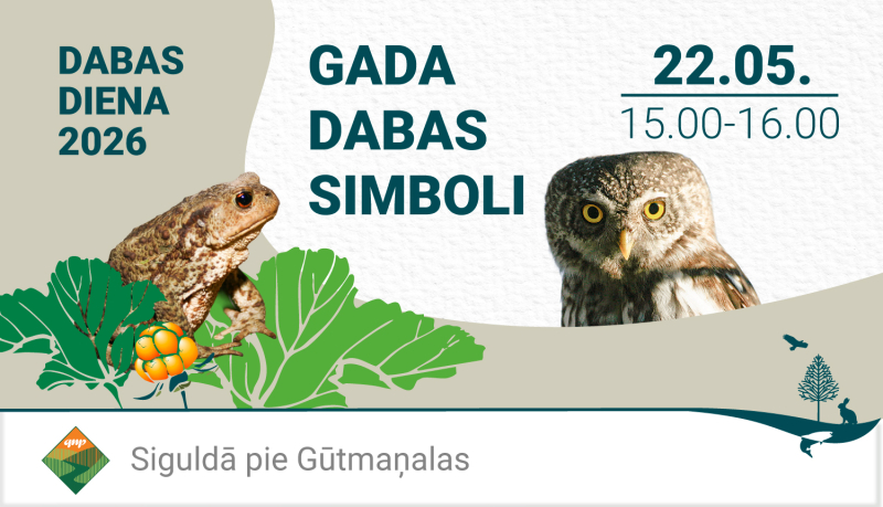 Dabas dienas afiša. Attēlā - krupis, lācene, apodziņš. Datums 20.05. plkst 15.00.-16.00 Dabas diena