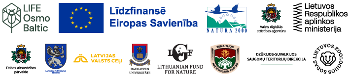 Projekta LIFE Osmo Baltic logo rinda