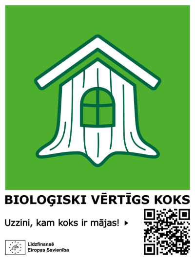 Zīme "Bioloģiski vērtīgs koks"