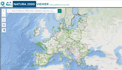 Natura 2000 teritoriju interaktīvā karte