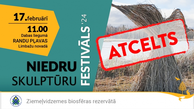 Atcelts niedru skulptūru festivāls Randu pļavās.