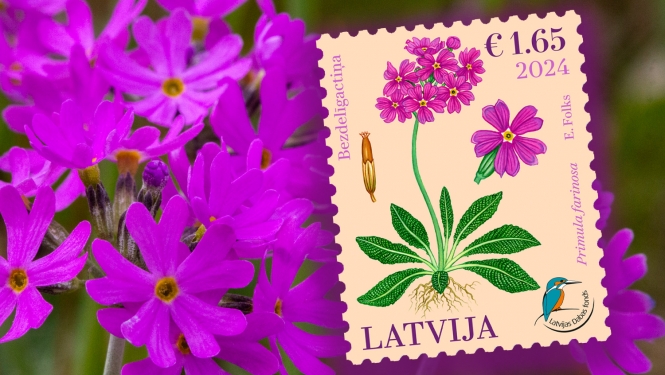 Pastmarka ar bezdelīgactiņas attēlu
