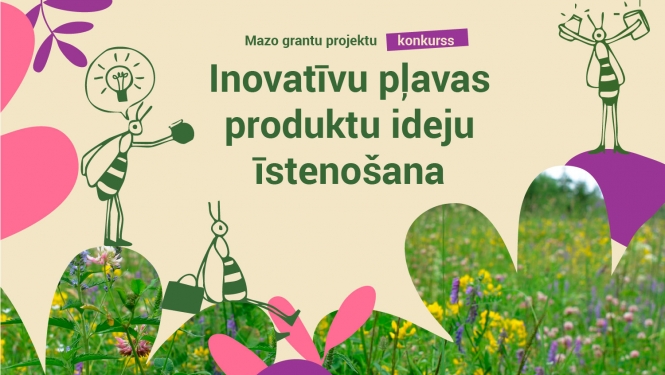 Pļavas produktu ideju konkursa vizuālis