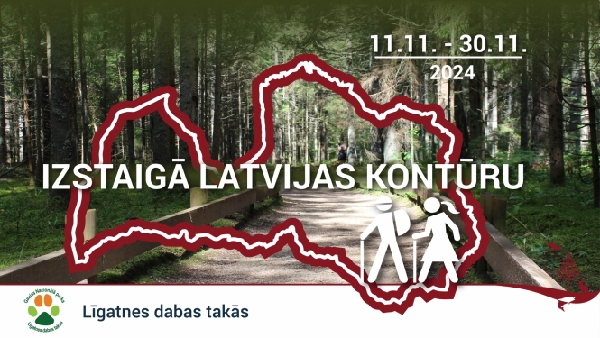 Izstaigā Latvijas kontūru