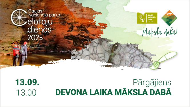 Pārgājiens Devona laika māksla dabā