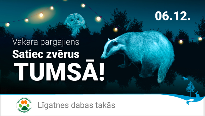 Vakara pārgājiens Satiec zvērus tumsā