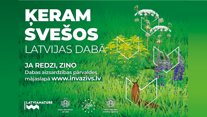 Ķeram svešos Latvijas dabā