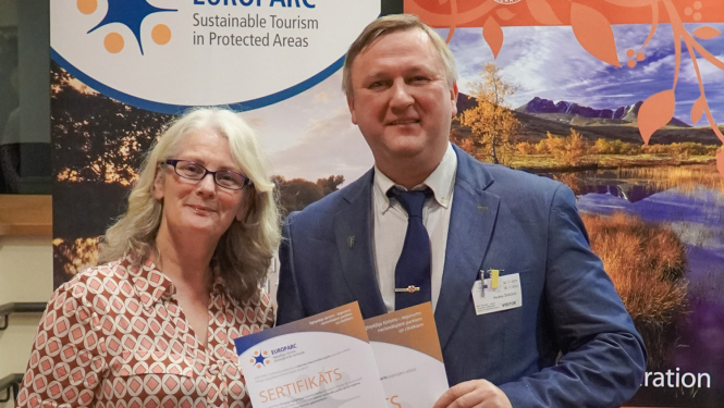 Ilgtspējīga tūrisma hartas sertifikāta pasniegšana Ķemeru Nacionālajam parkam