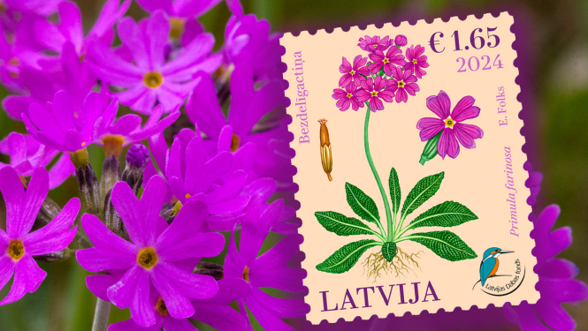 Pastmarka ar bezdelīgactiņas attēlu