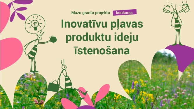 Pļavas produktu ideju konkursa vizuālis