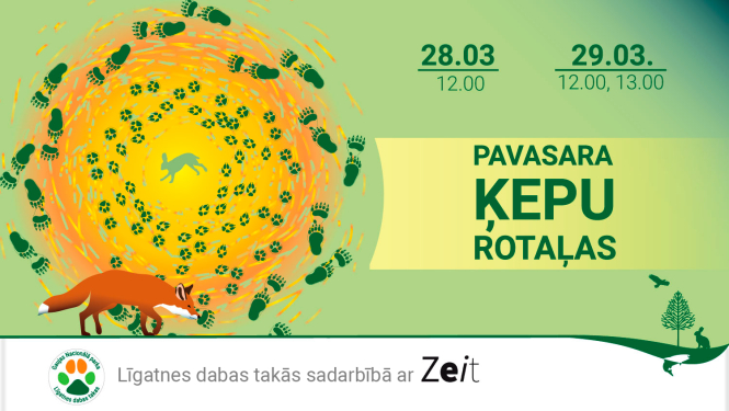 Pasākuma "Pavasara ķepu rotaļas" reklāma