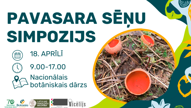 Pavasara sēņu simpozija reklāma