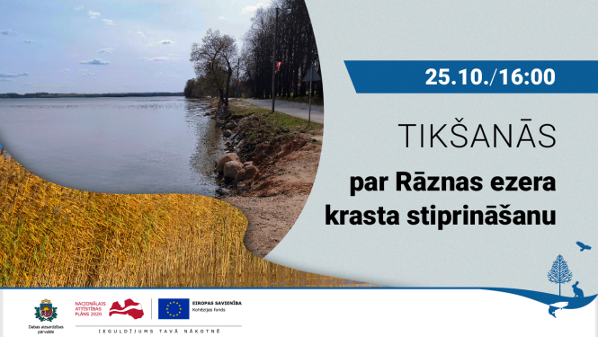 Tikšanās par Rāznas ezera krasta stiprināšanu