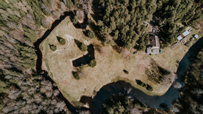 Atpūtas vietas Satekas aero foto