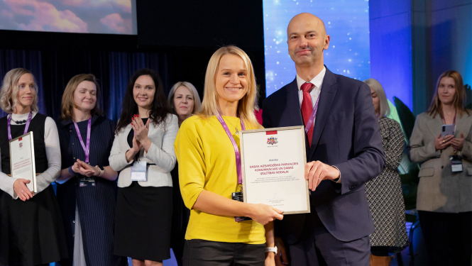 Balvas pasniegšana kampaņai Neizdzēs dzīvību