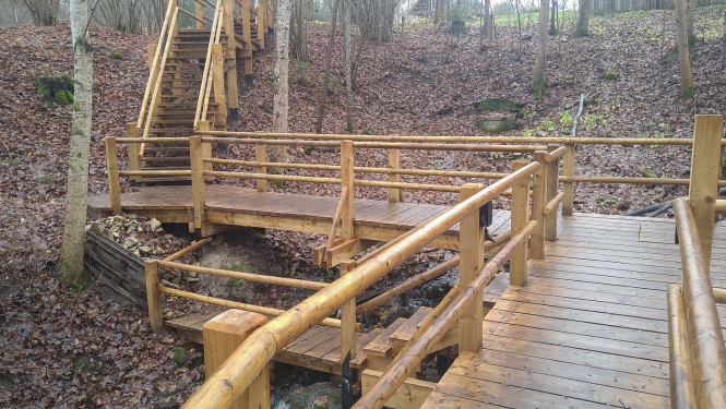 Gājēju laipa Gaujas Nacionālajā parkā