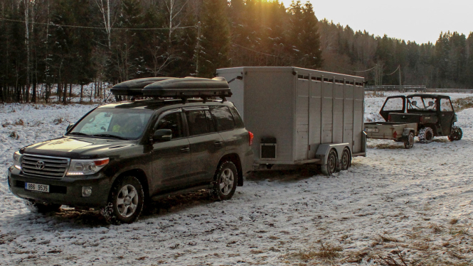 Līgatnes dabas taku aļņi dodas ceļā.