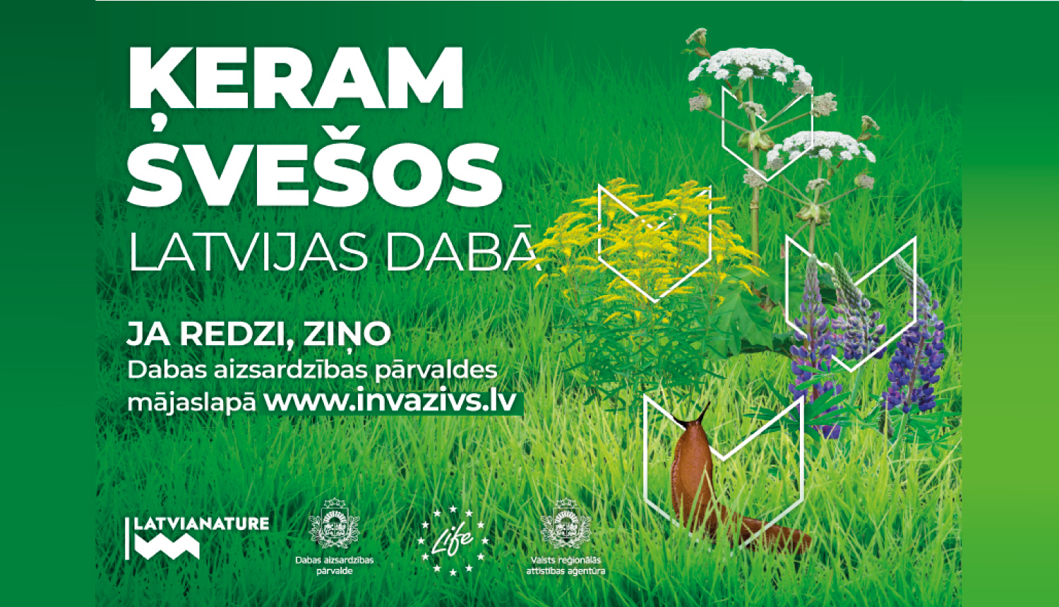 Ķeram svešos Latvijas dabā