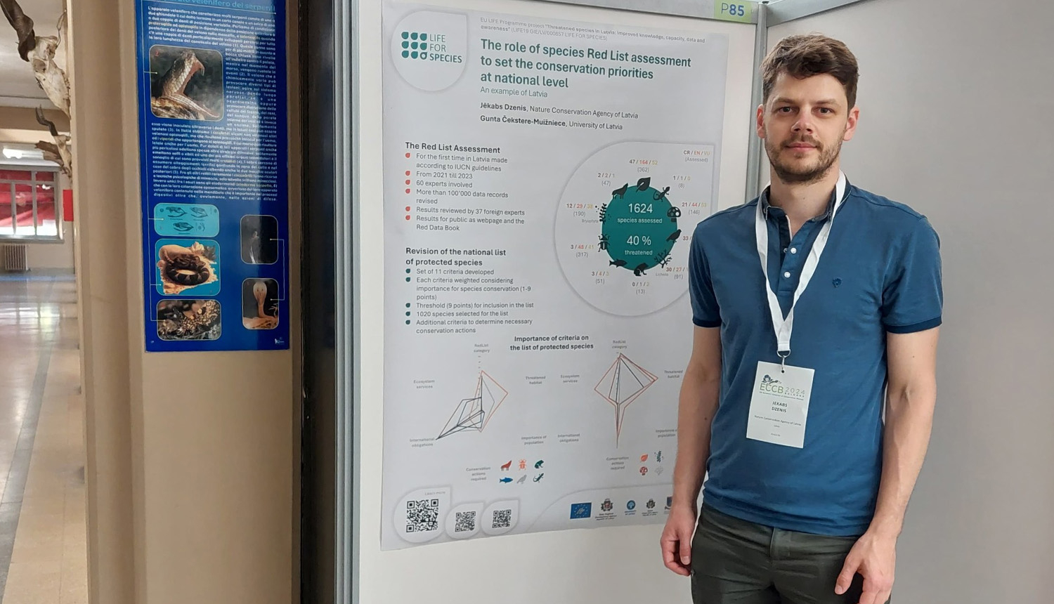 Projekta LIFE FOR SPECIES stenda referāts