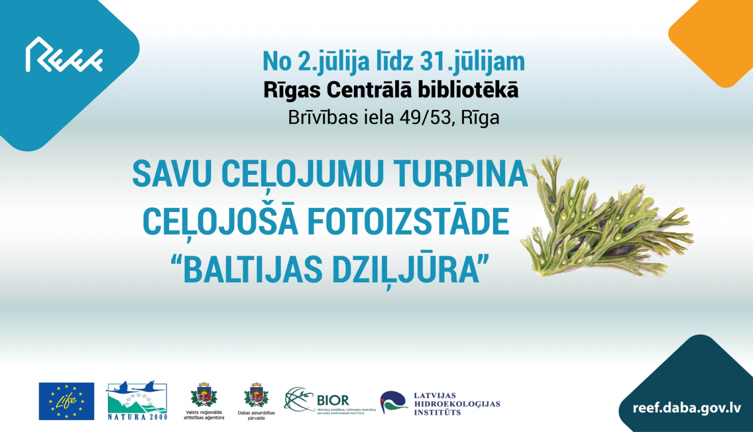 Izstādes BALTIJAS DZIĻJŪRA afiša