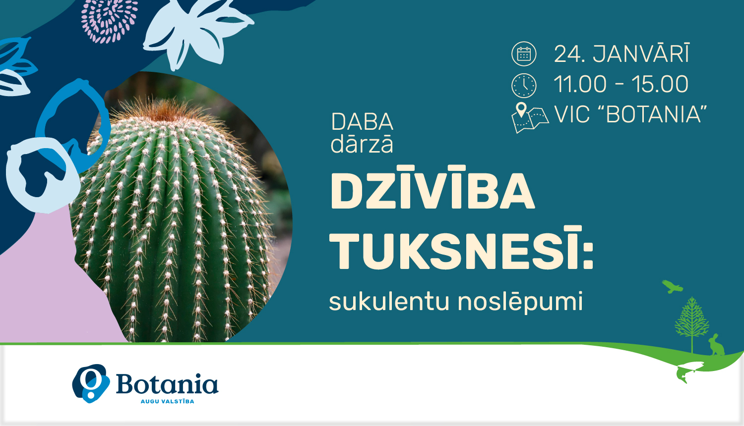 Pasākuma Dzīvība tuksnesī reklāma