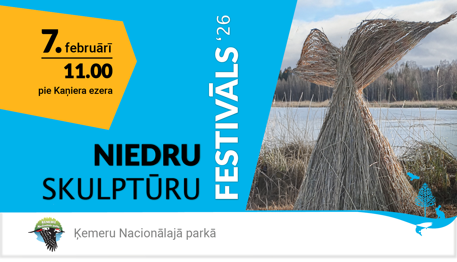 Niedru skulptūru festivāla reklāma