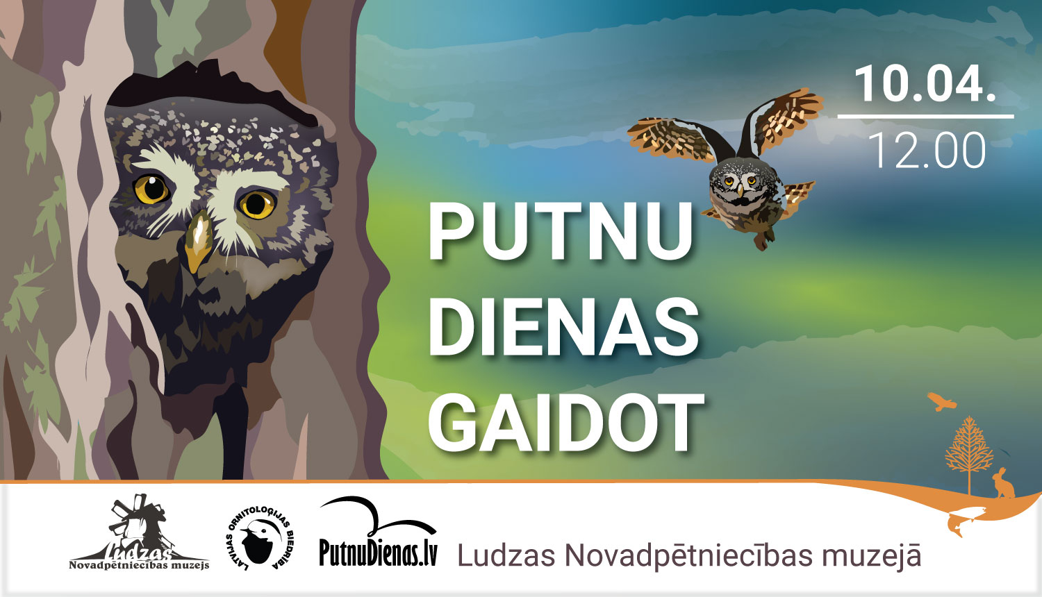 Putnu dienu pasākuma reklāma