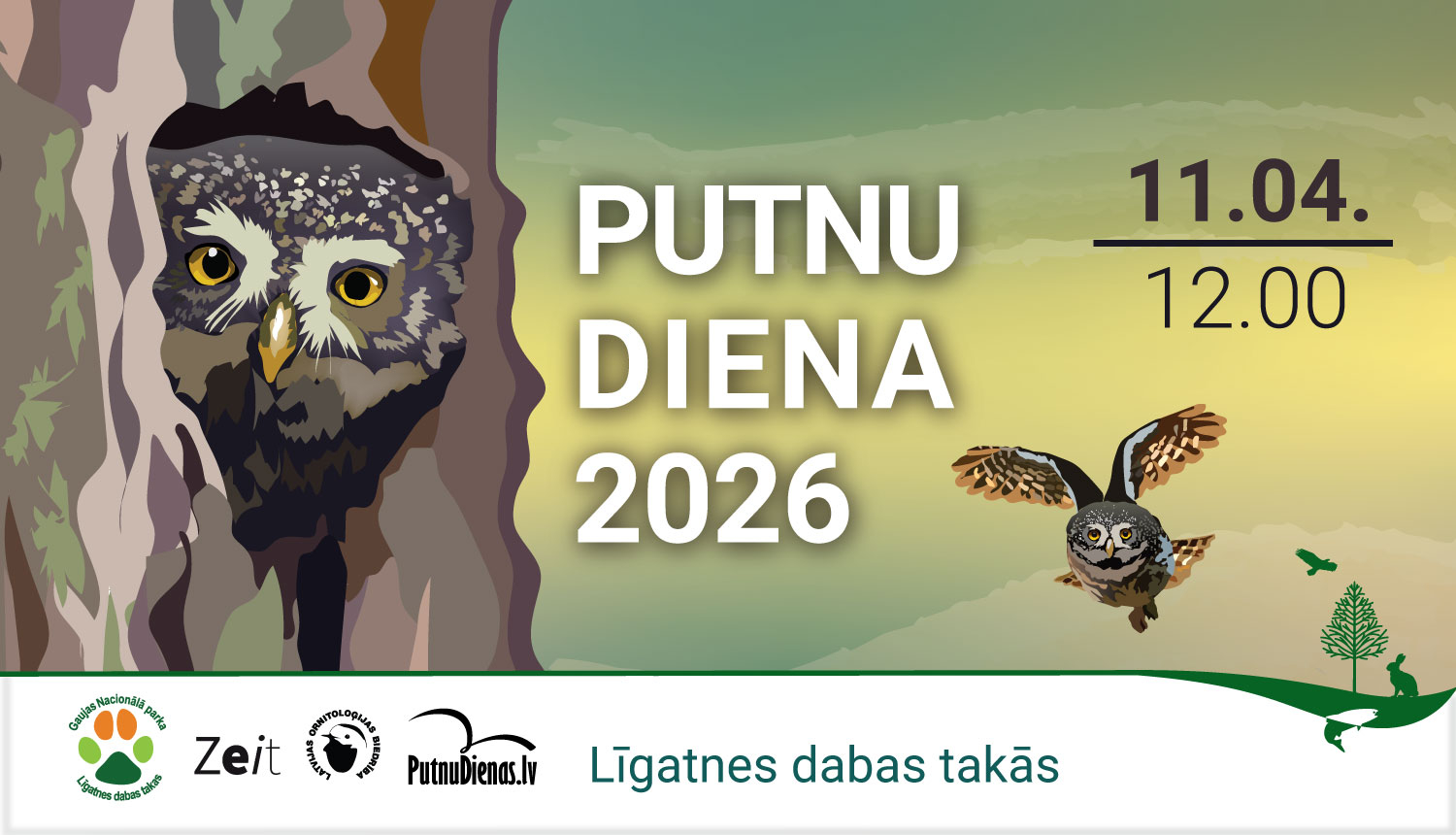 Putnu dienu pasākuma reklāma