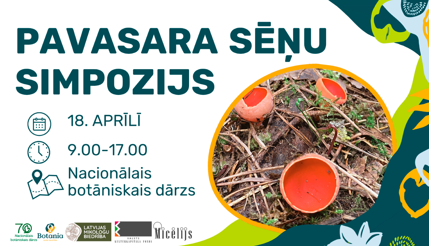 Pavasara sēņu simpozija reklāma