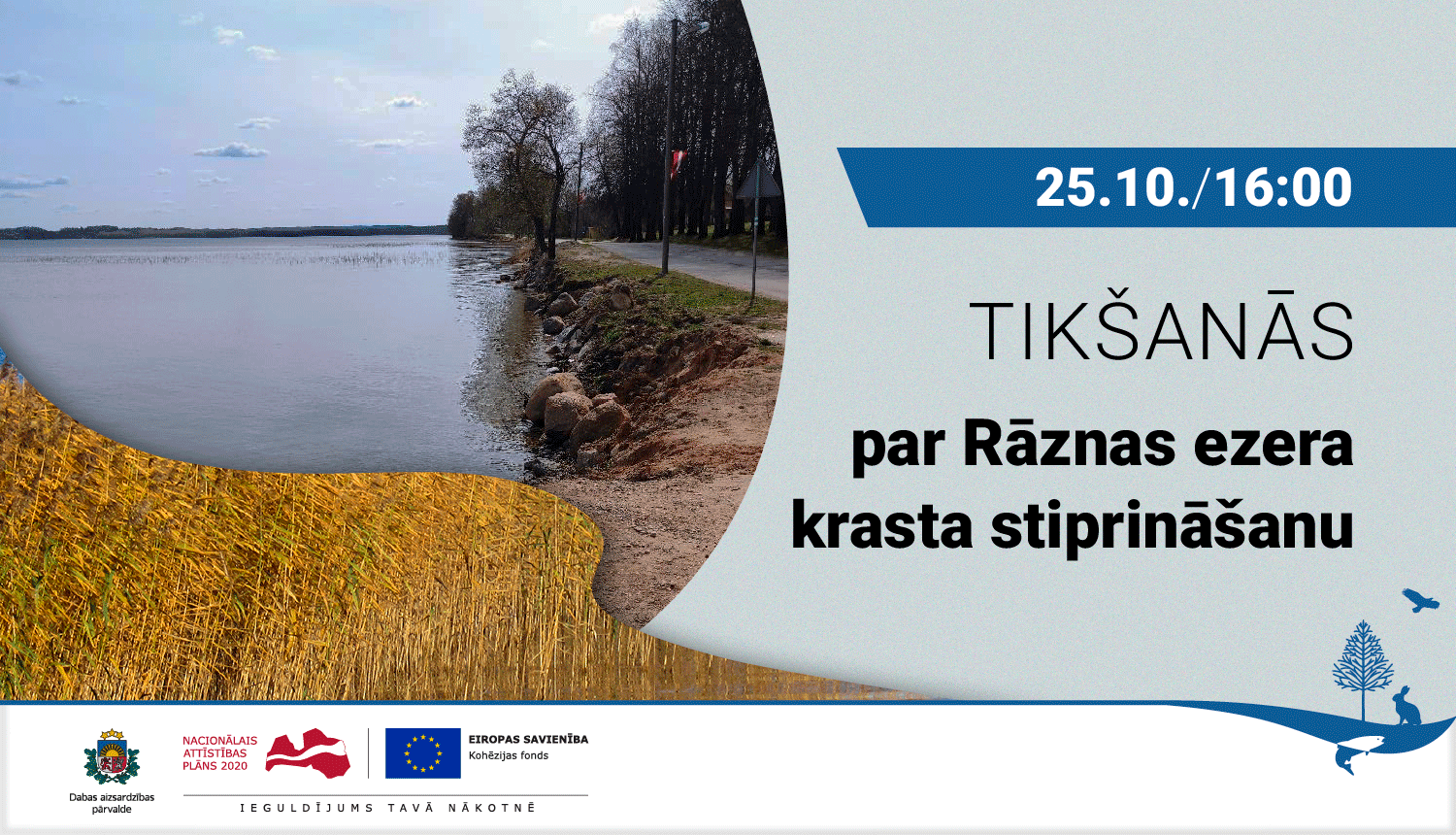 Tikšanās par Rāznas ezera krasta stiprināšanu