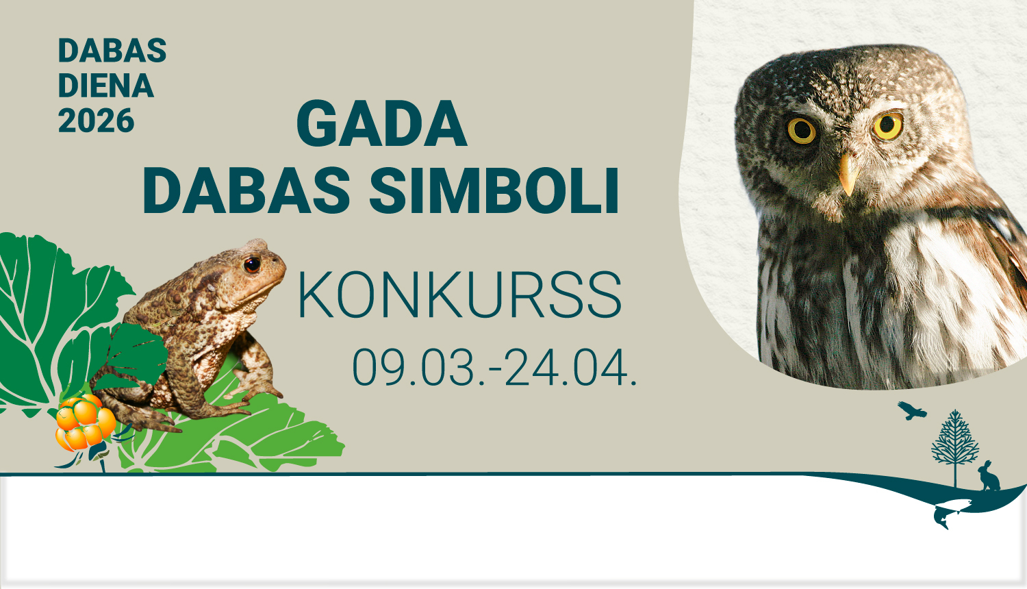 Dabas simbolu konkursa reklāma