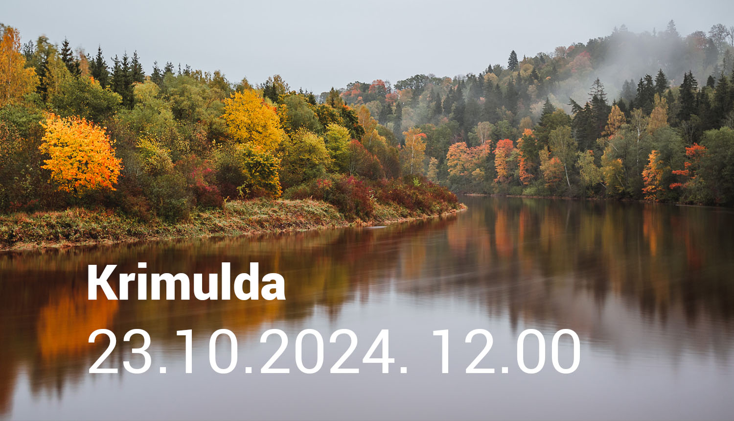 Skats uz Gauju rudenī. Foto Jānis Zilvers