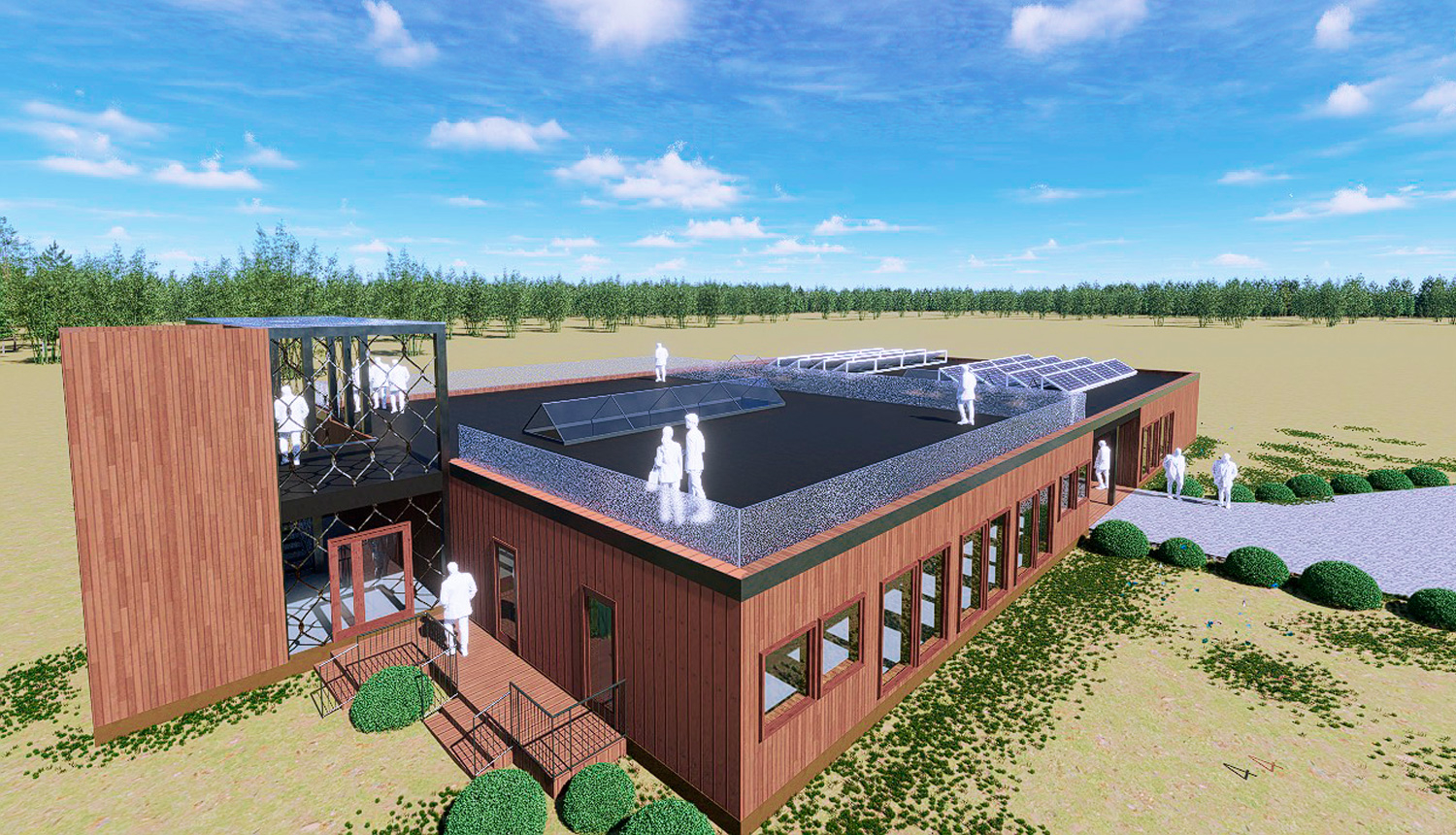 Ķemeru Nacionālā parka dabas centra projekta skice