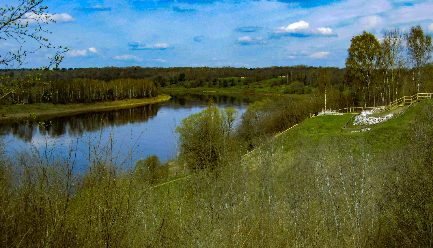 Skats uz Daugavu no Dinaburgas takas