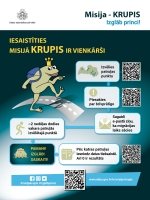 "Misija - KRUPIS". Iesaistīties misijā KRUPIS ir vienkārši