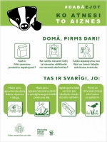 Dabā ejot. Ko atnesi, to aiznes!