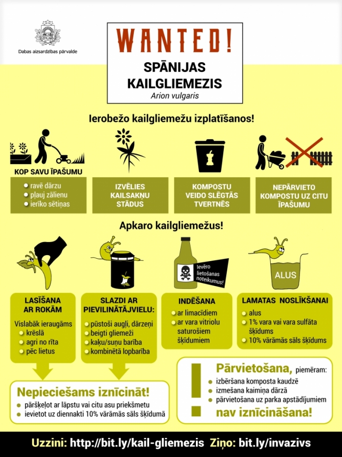 Spānijas kailgliemeža ierobežošana