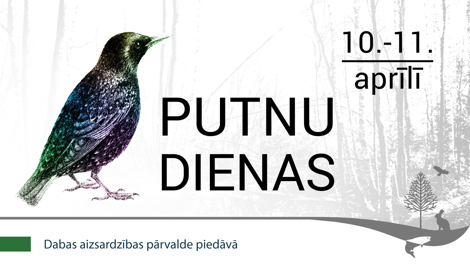 2021. gada putnu dienu baneris