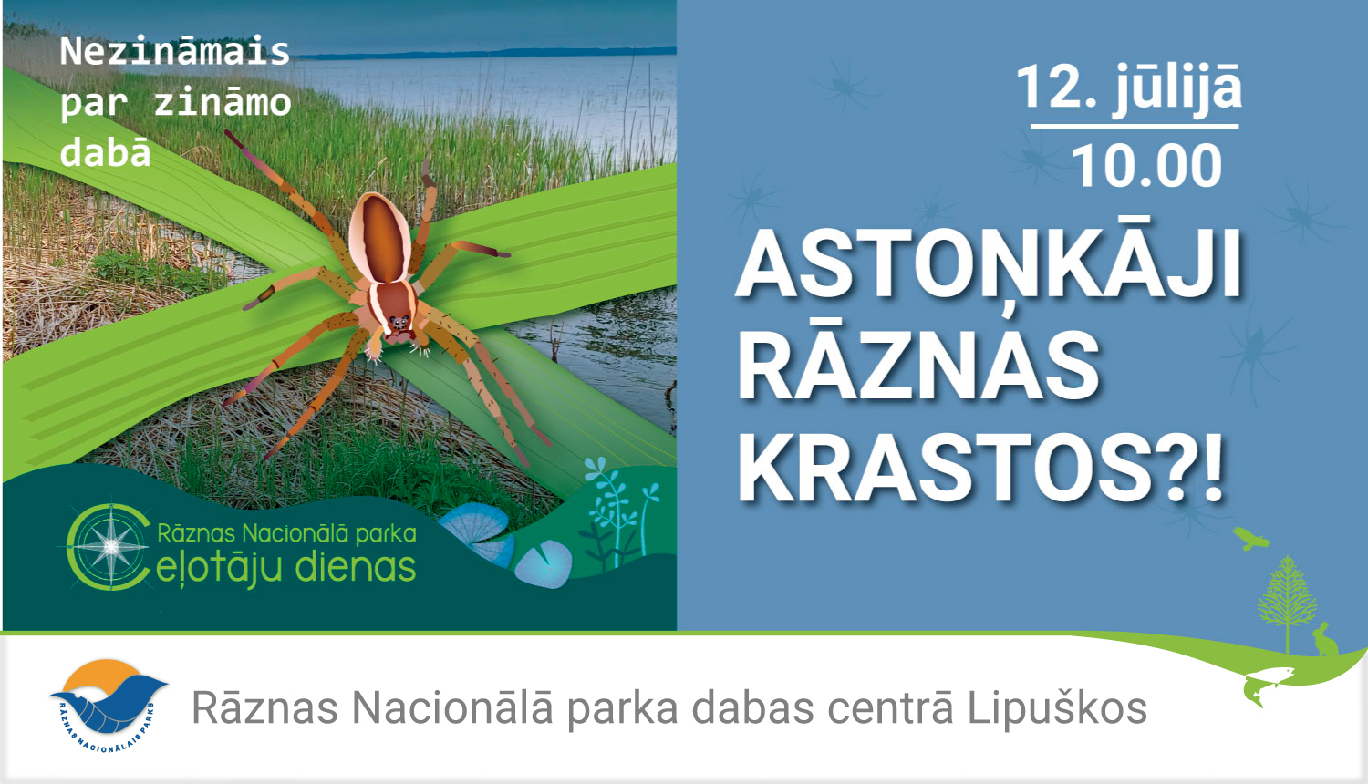 Informācija par pasākumu Āstoņkāji Rāznas krastos.